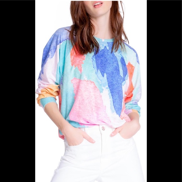 PJ Salvage Tops - PJ Salvage Art Sweatshirt